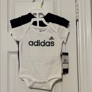 adidas Baby Onesie Duo - White & Black